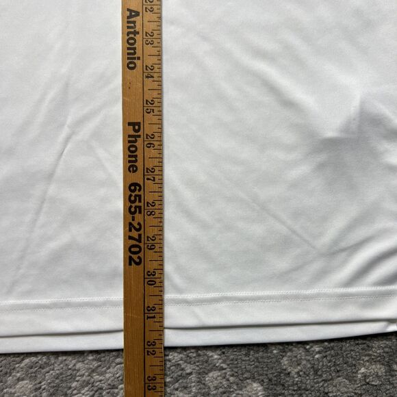 Adidas Golf Polo Shirts Lot of 2 Size 2XL Short Sleeve White Navy Stripe - Picture 6 of 11